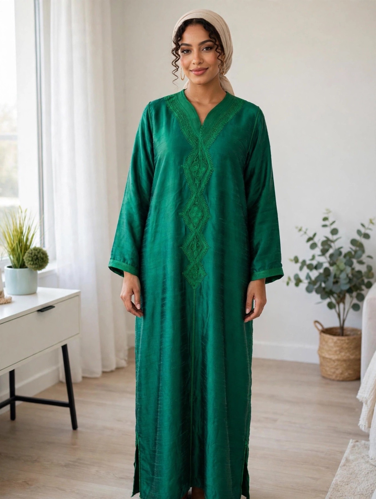 Robe chantoung de soie 