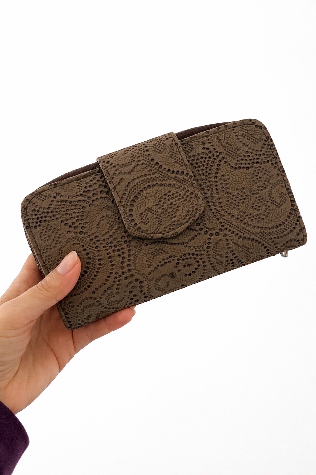 Porte feuille marron