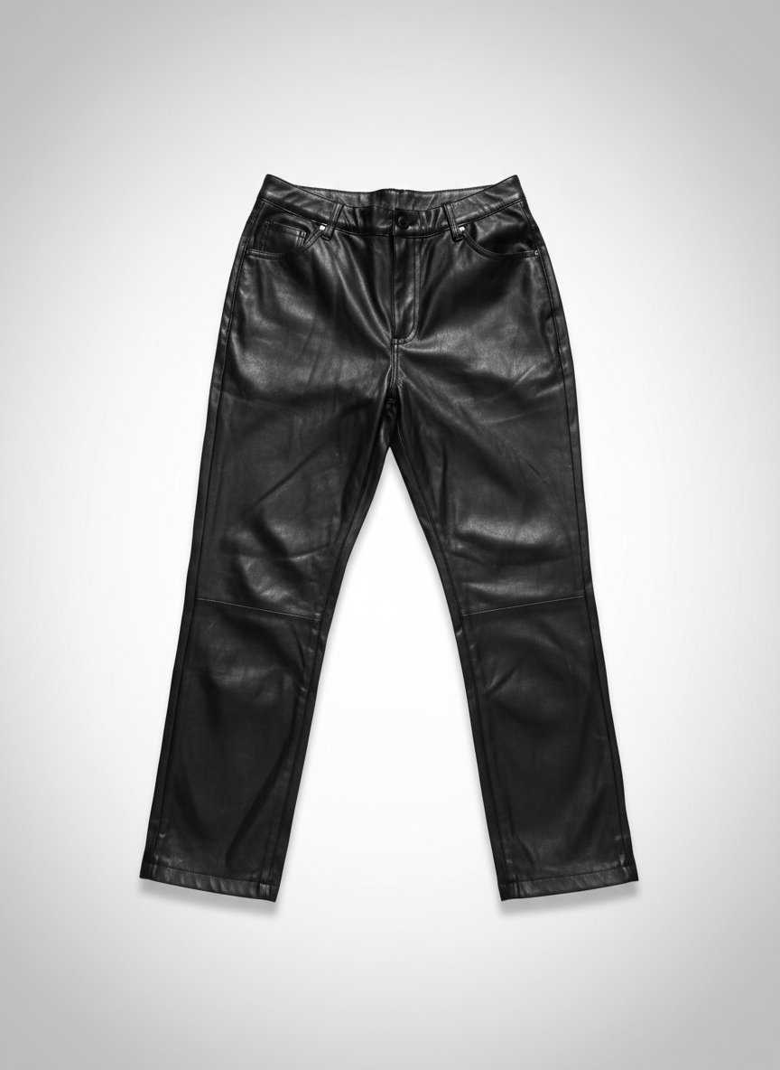 Pantalon noir cuir
