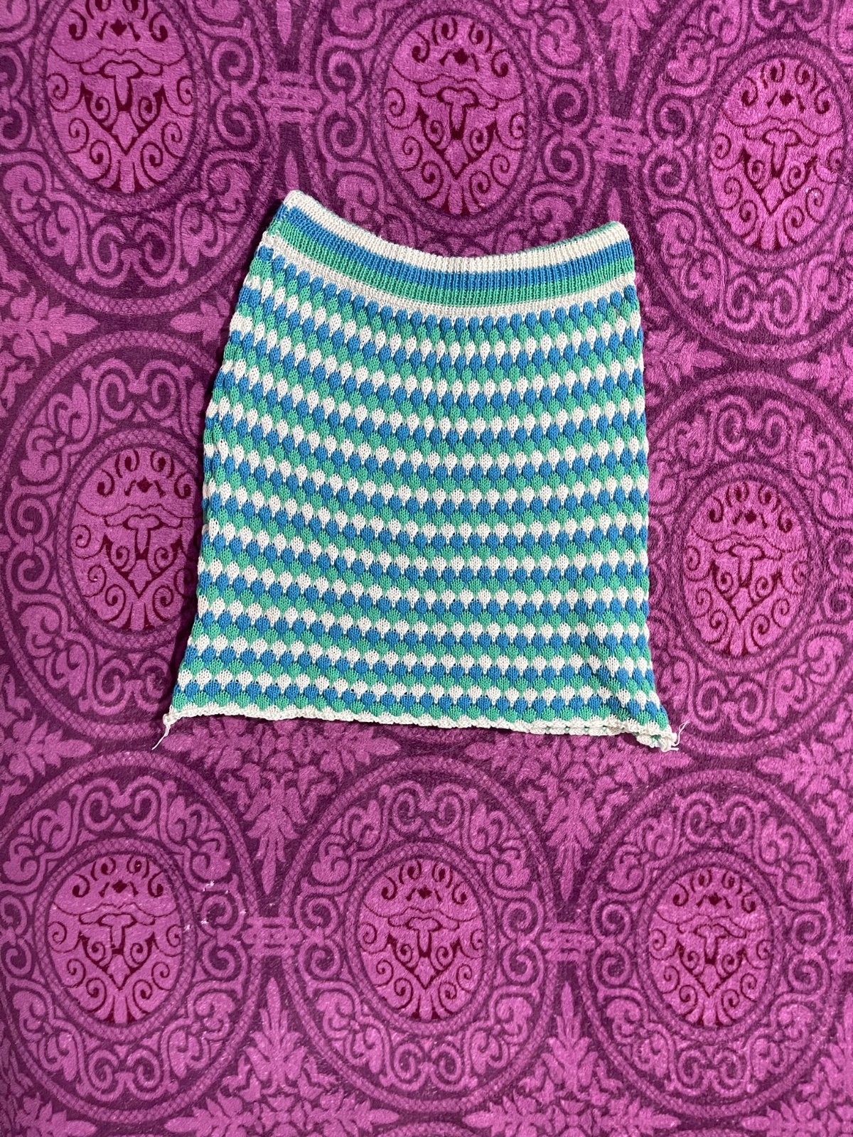 Juppe en crochet à 20 dt