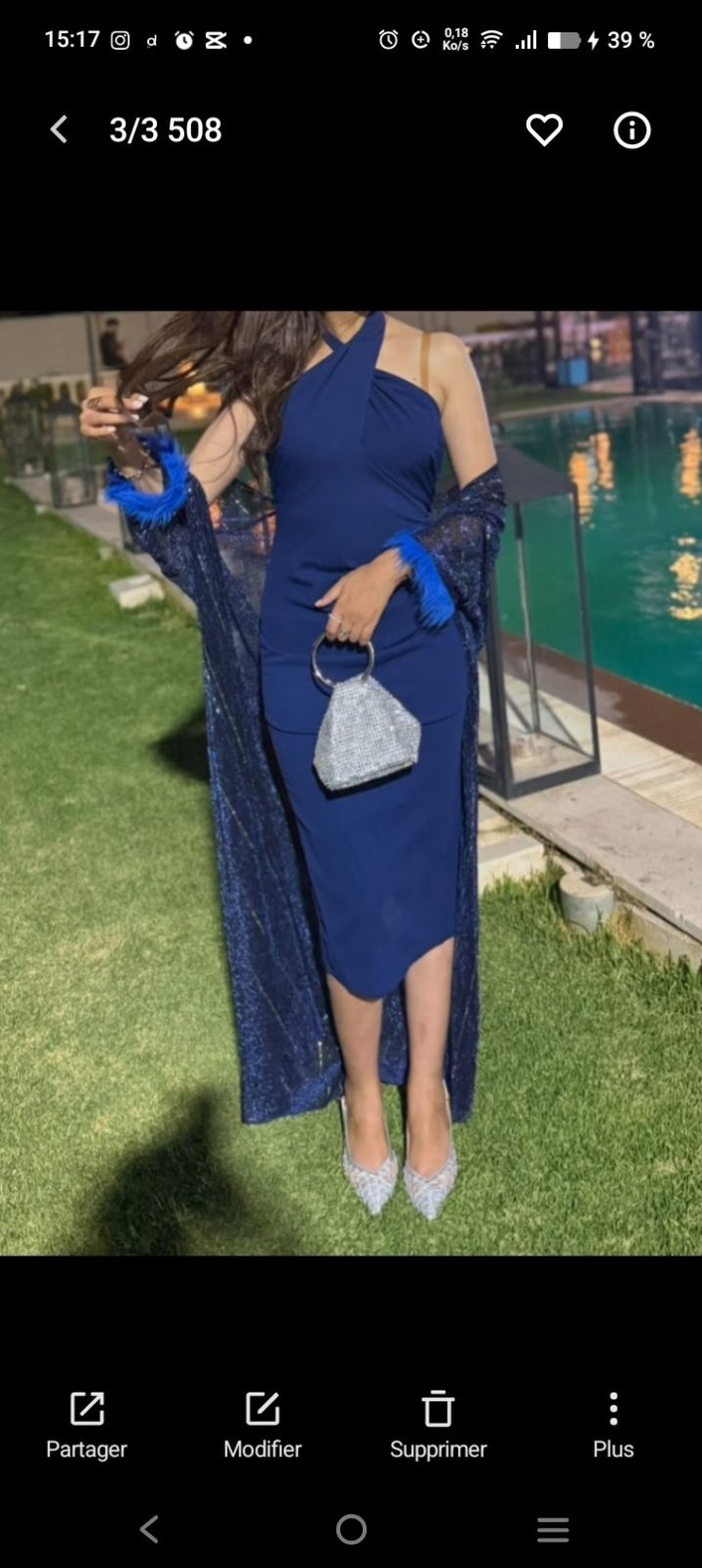 Robe bleu 