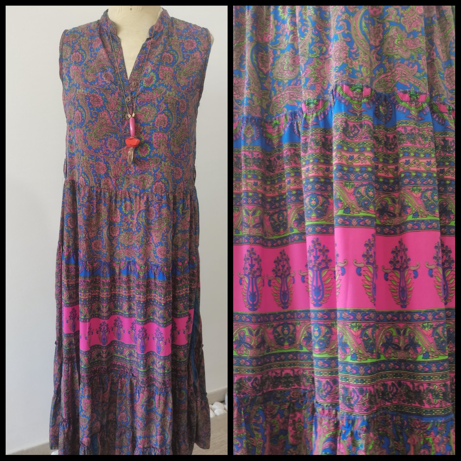Robe longue fluide multicolore ❤️ 