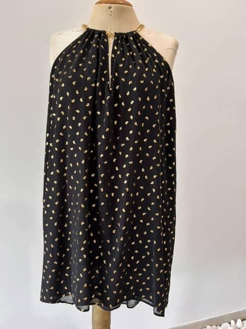 Robe noire et doré 