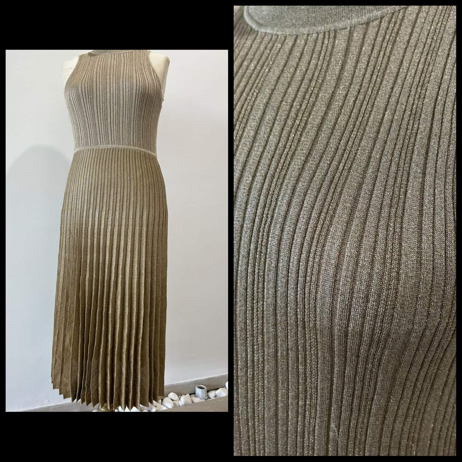 Robe doré en maille 😍 