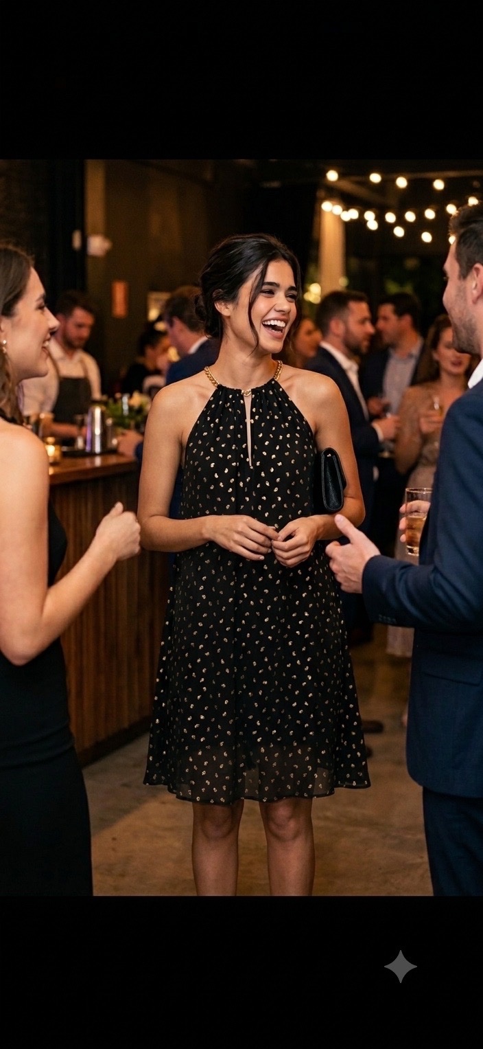 Robe noire et doré❤️