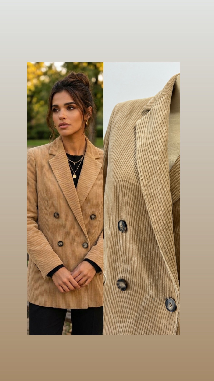 Blazer beige camel 
