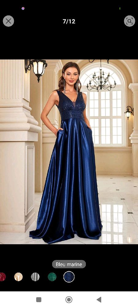 Robe effet satiné 