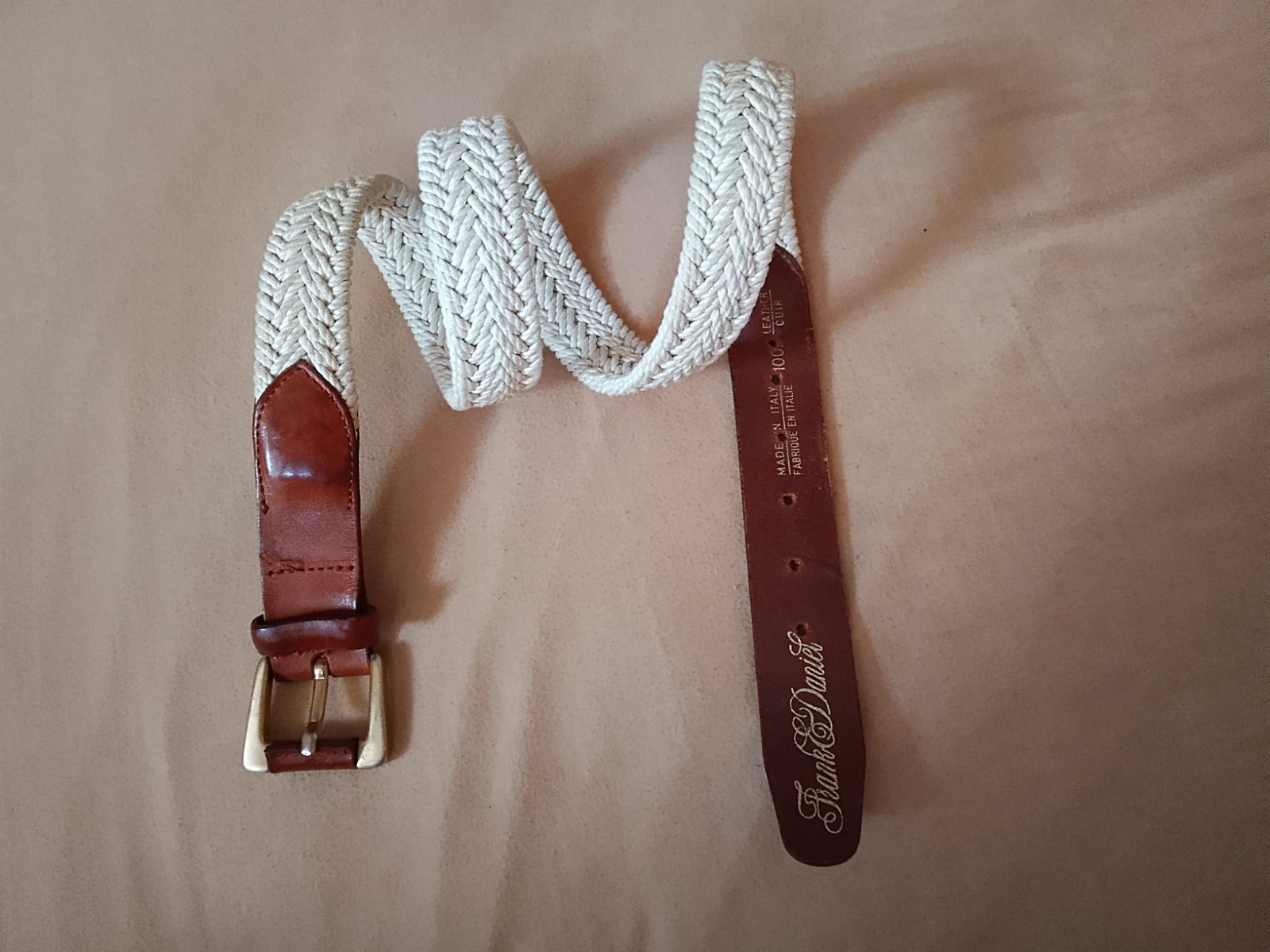 Frank & Daniel ceinture tressée TB état T40