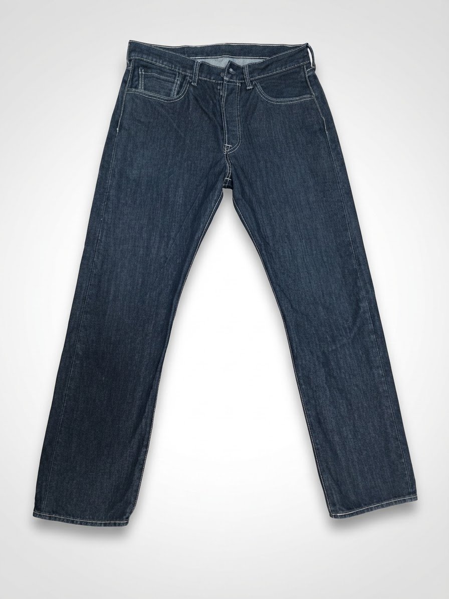  Levi's 501 jean coupe droite W31 L30 bleu foncé coton TB état 