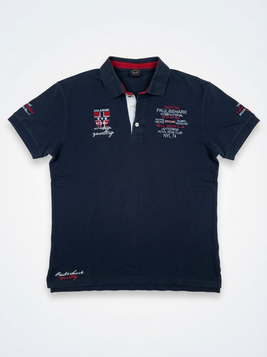 Polo Paul & Shark Yachting "NYL 74" – Taille XL bleu marine 