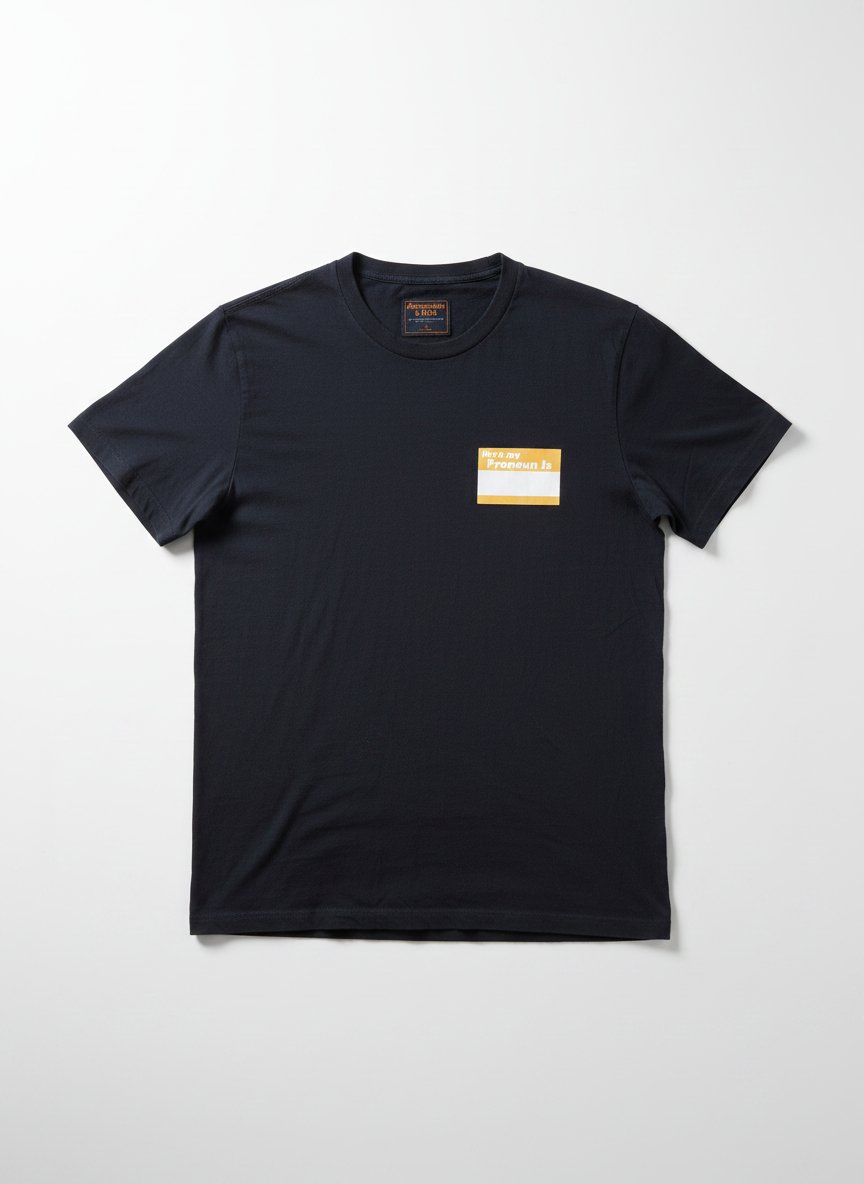 T-shirt noir Abercrombie & Fitch 