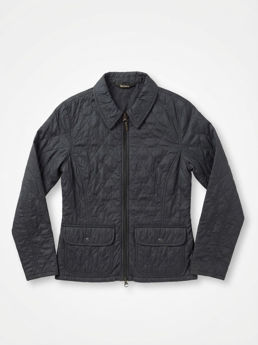Barbour Harrogate Quilt veste matelassée femme noire FR 38 / EU 36 / UK 10 TB état 