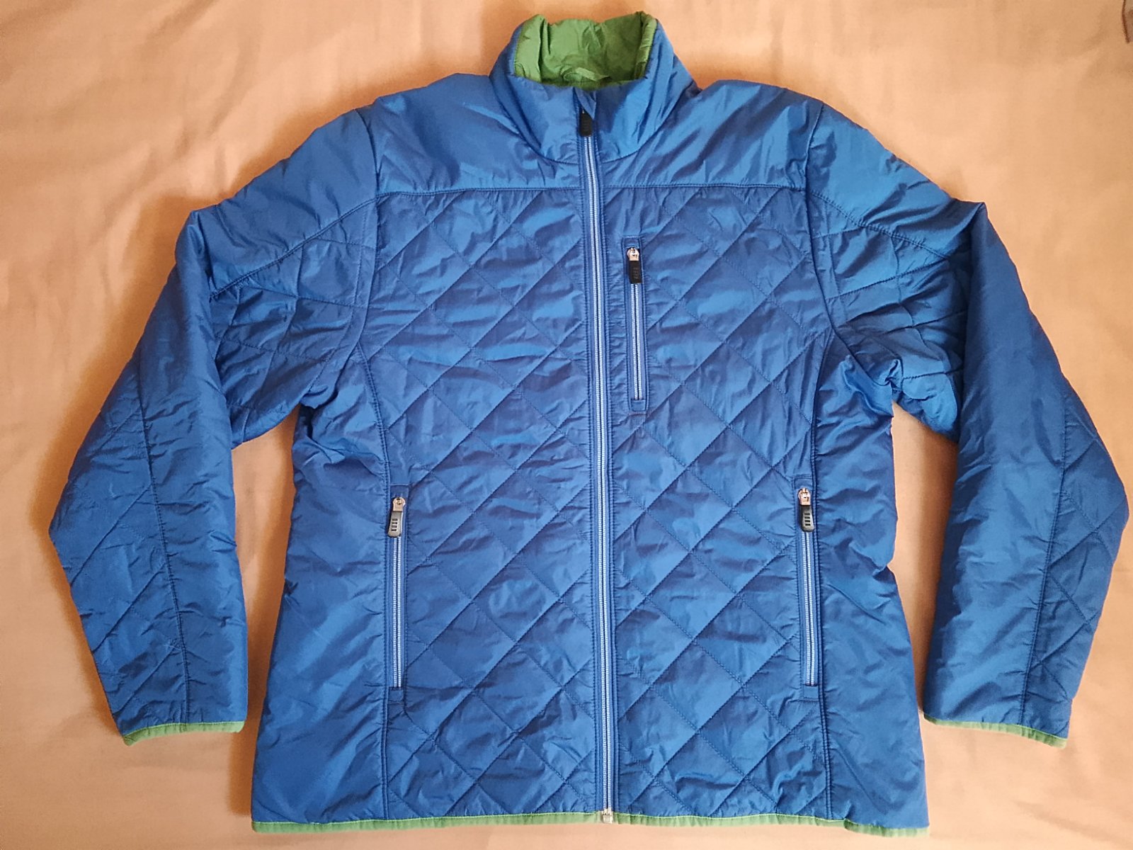 Lands'End veste matelassée bleue et verte T40 TB état 