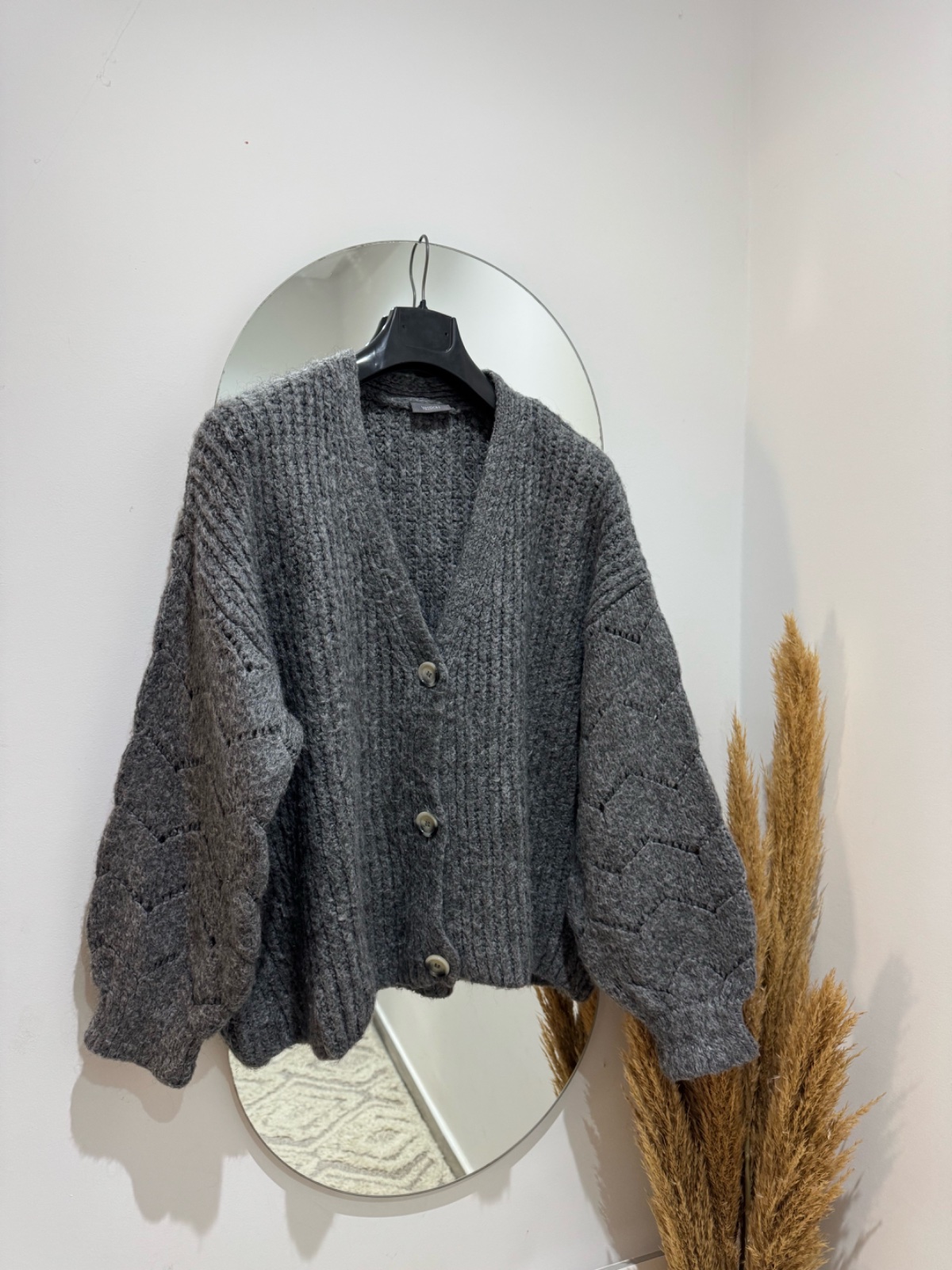 Cardigan manches bouffantes over size 