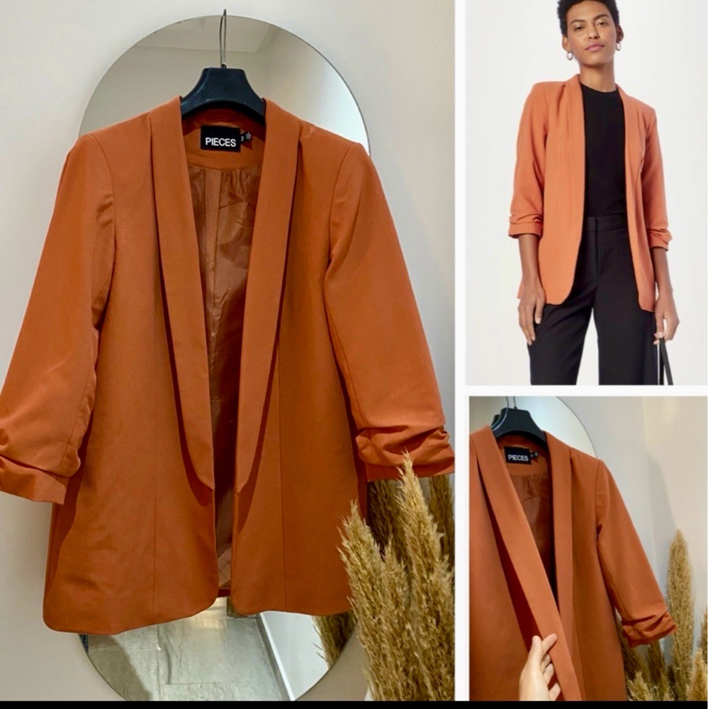 Blazer col châle à revers PIECES 