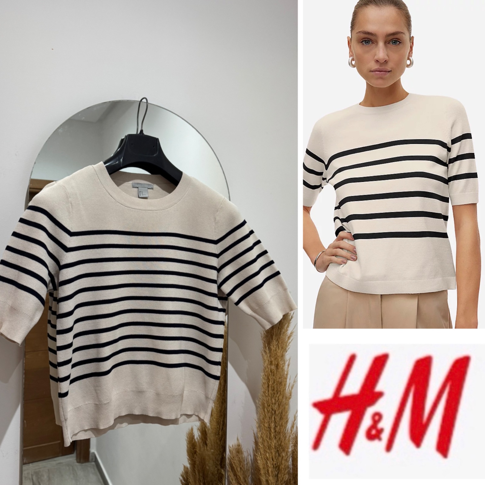 Pull rayè h&m 