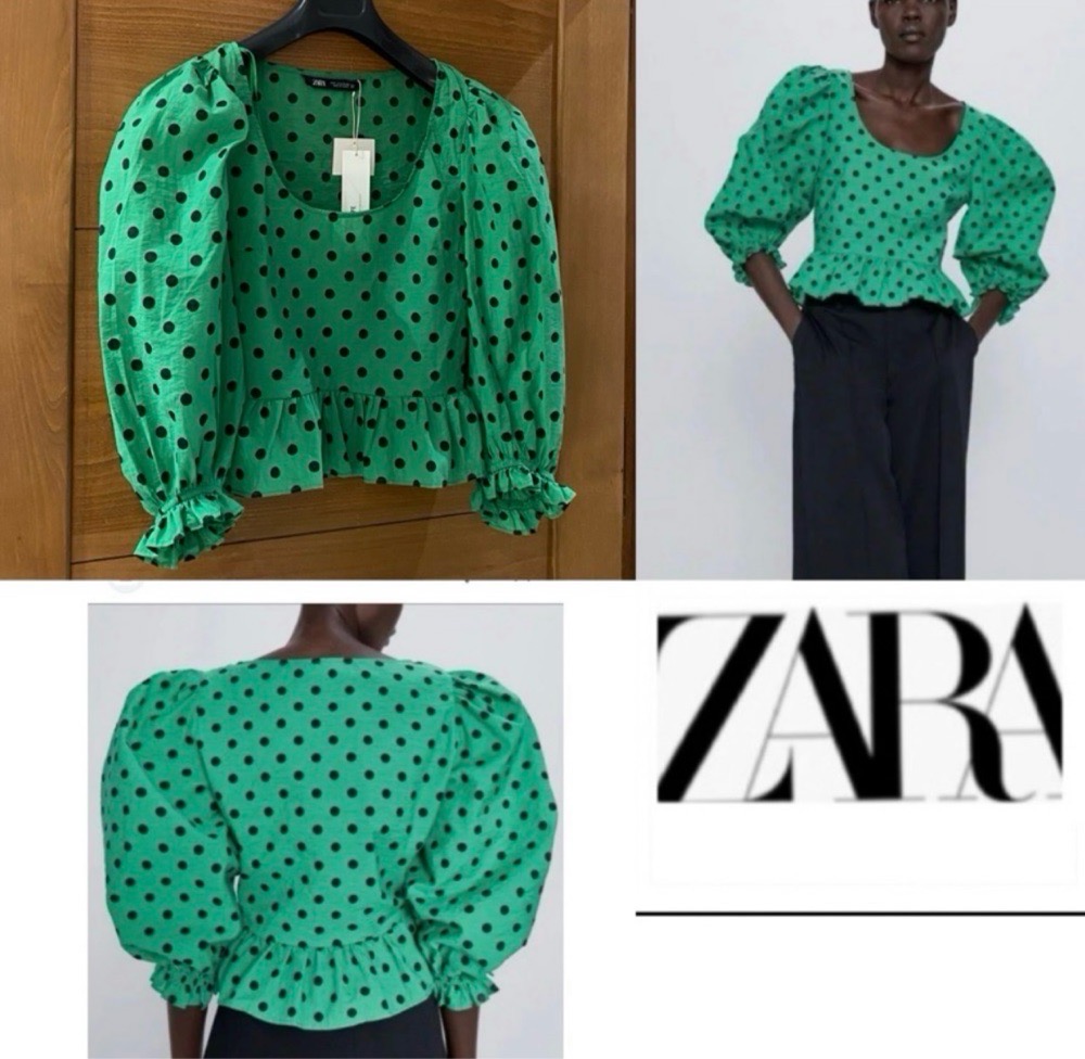Blouse ZARA MANCHES BALLONS tt neuf
