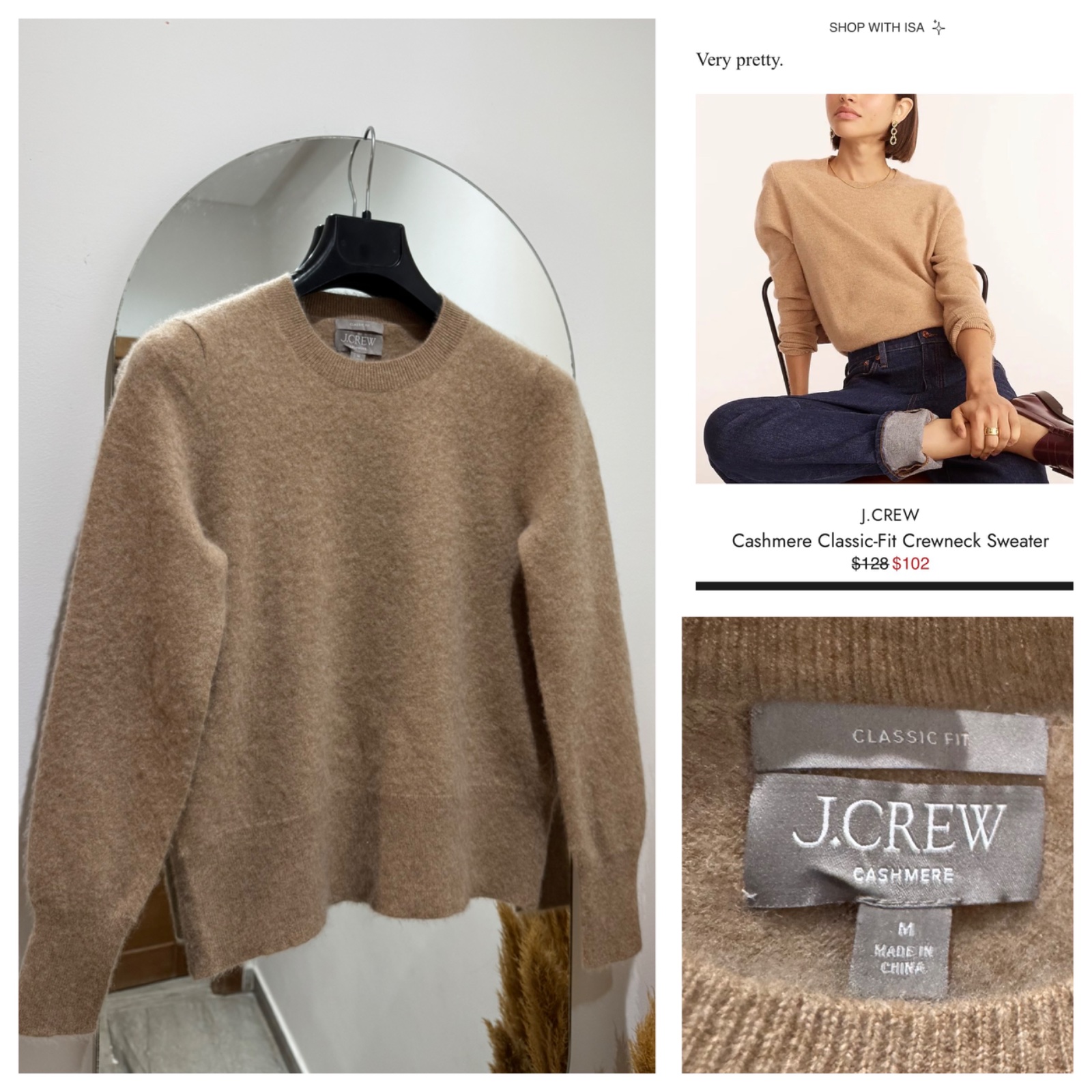 Pull J CREW 100% cashmere