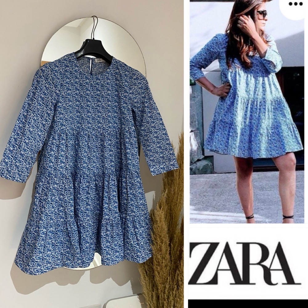 Robe zara floral à volants 