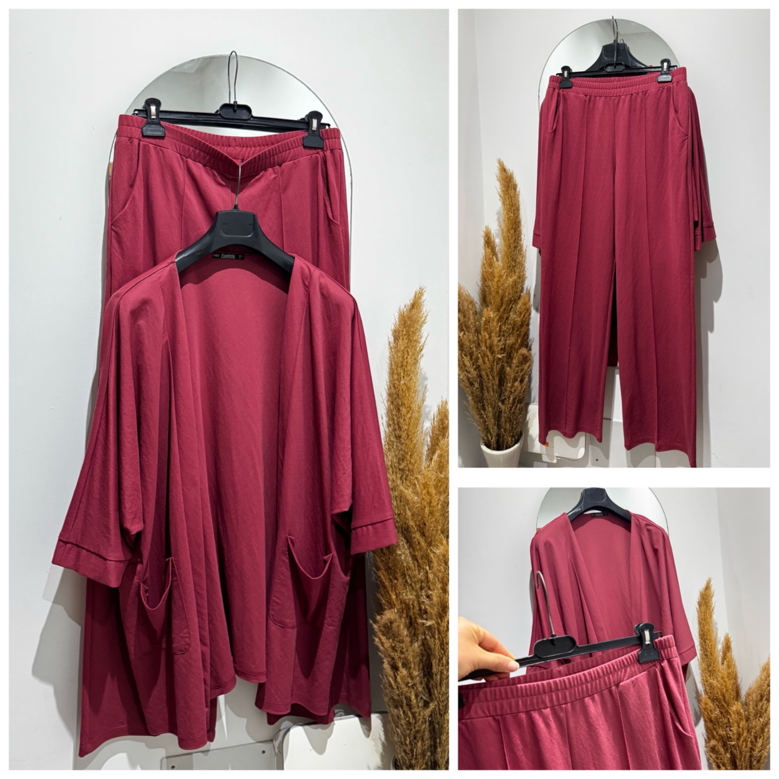 Set d'été pantalon taille haute +kimono tt neuf 
