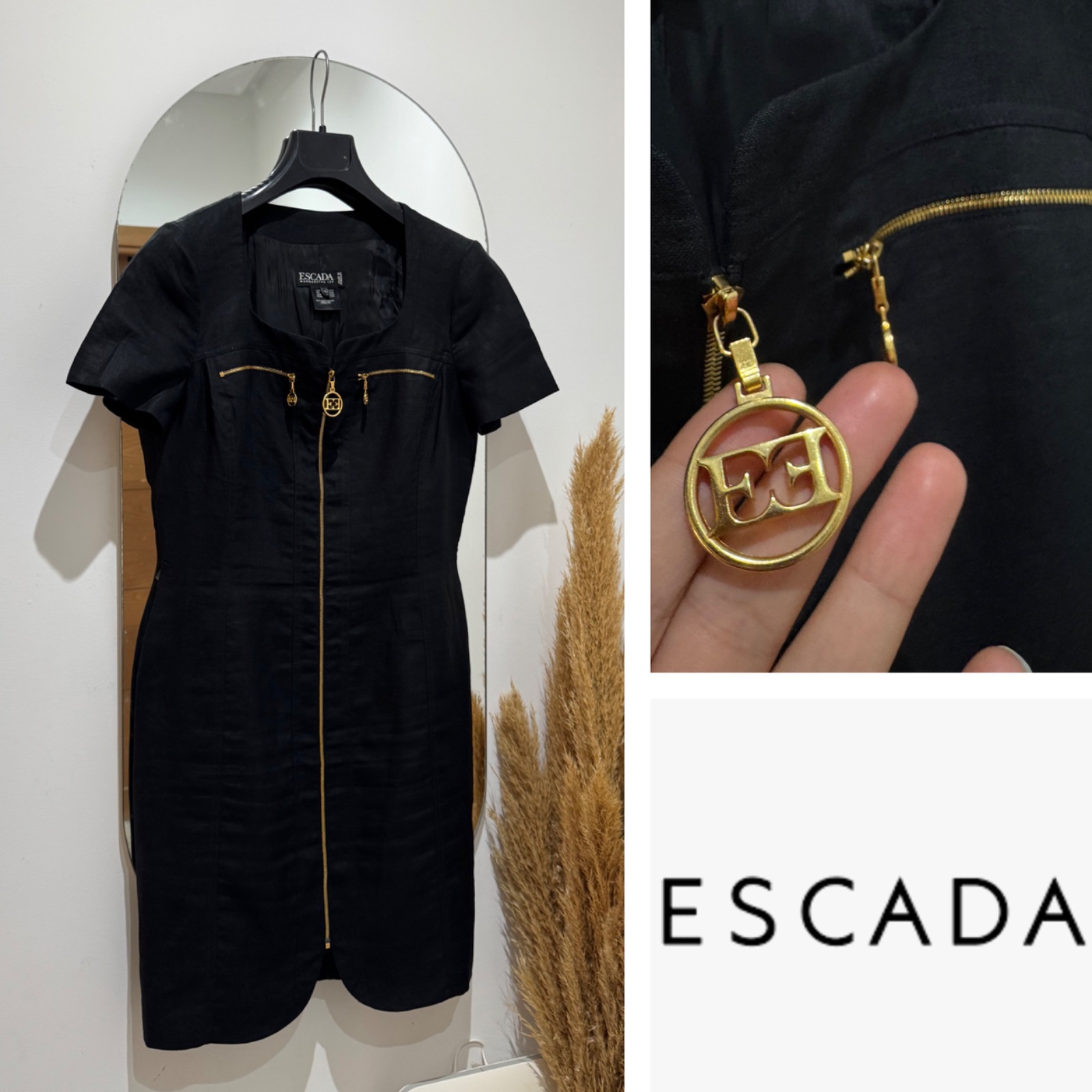 Robe ESCADA zippé avec logo 