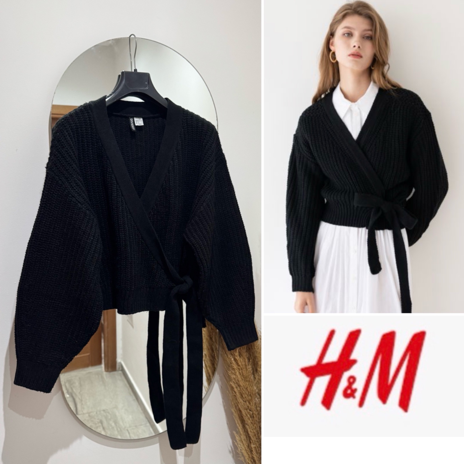 Cardigan H&M à ceinture 