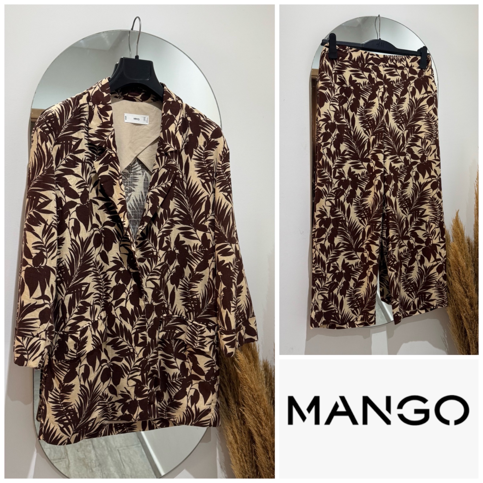 Set MANGO en viscose et lin 9amraya 