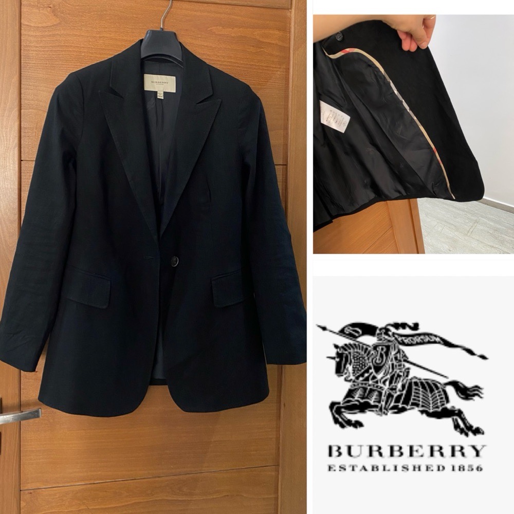 blazer burberry authentique en lin