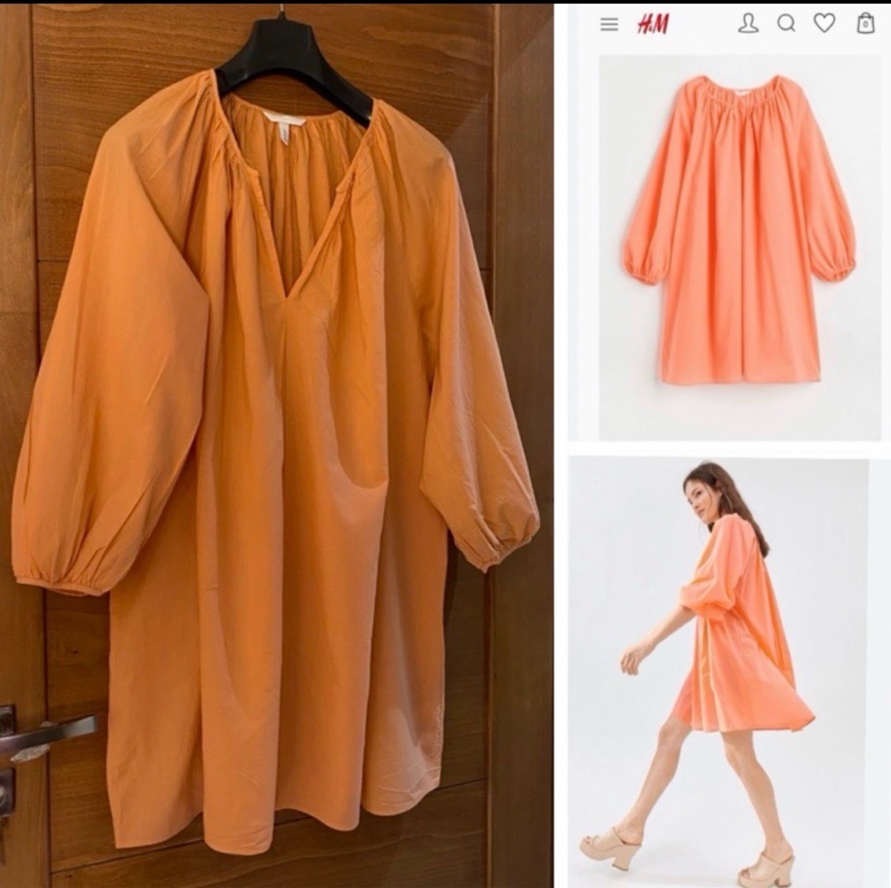 H&M Coral over size  Dress