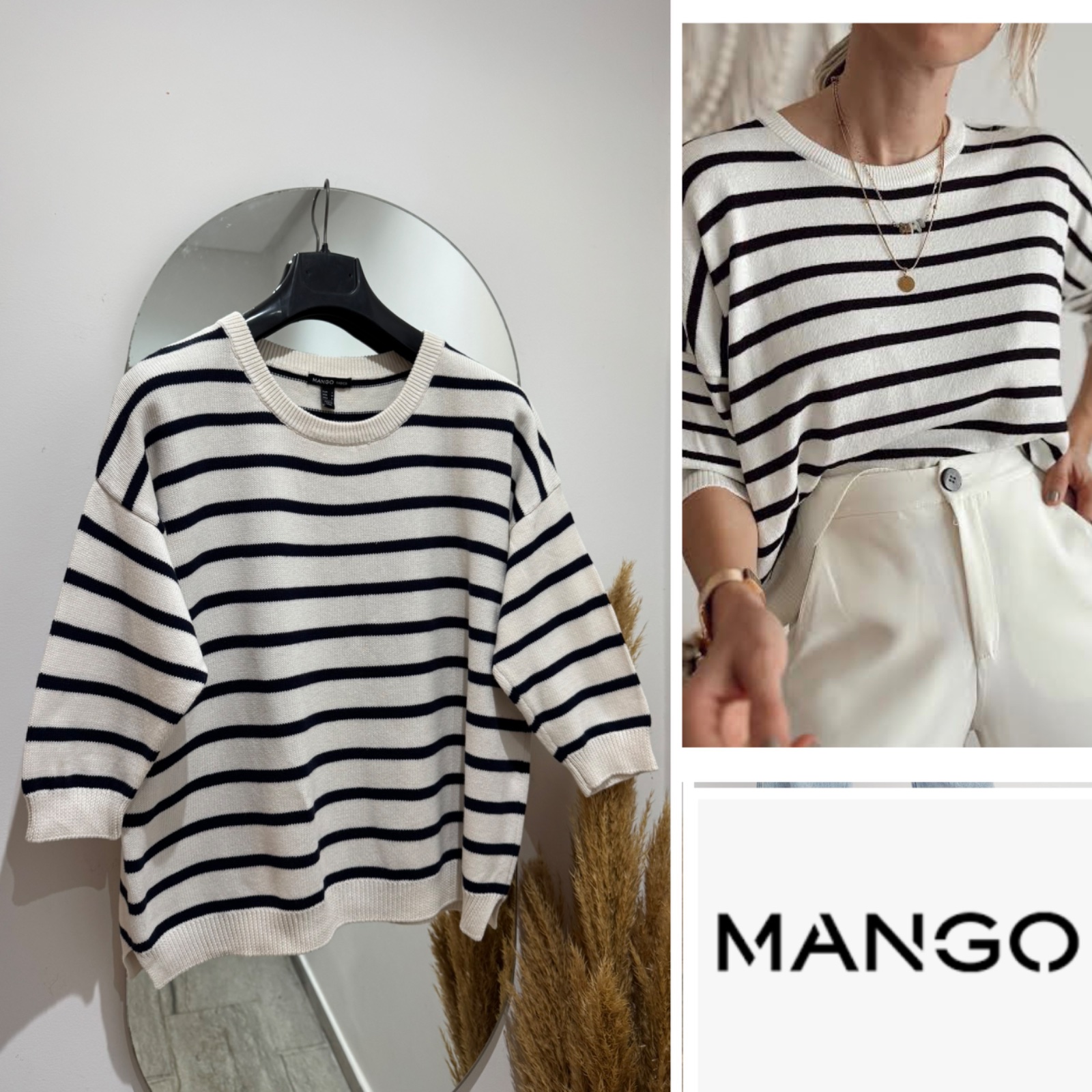 Pull MANGO rayè 