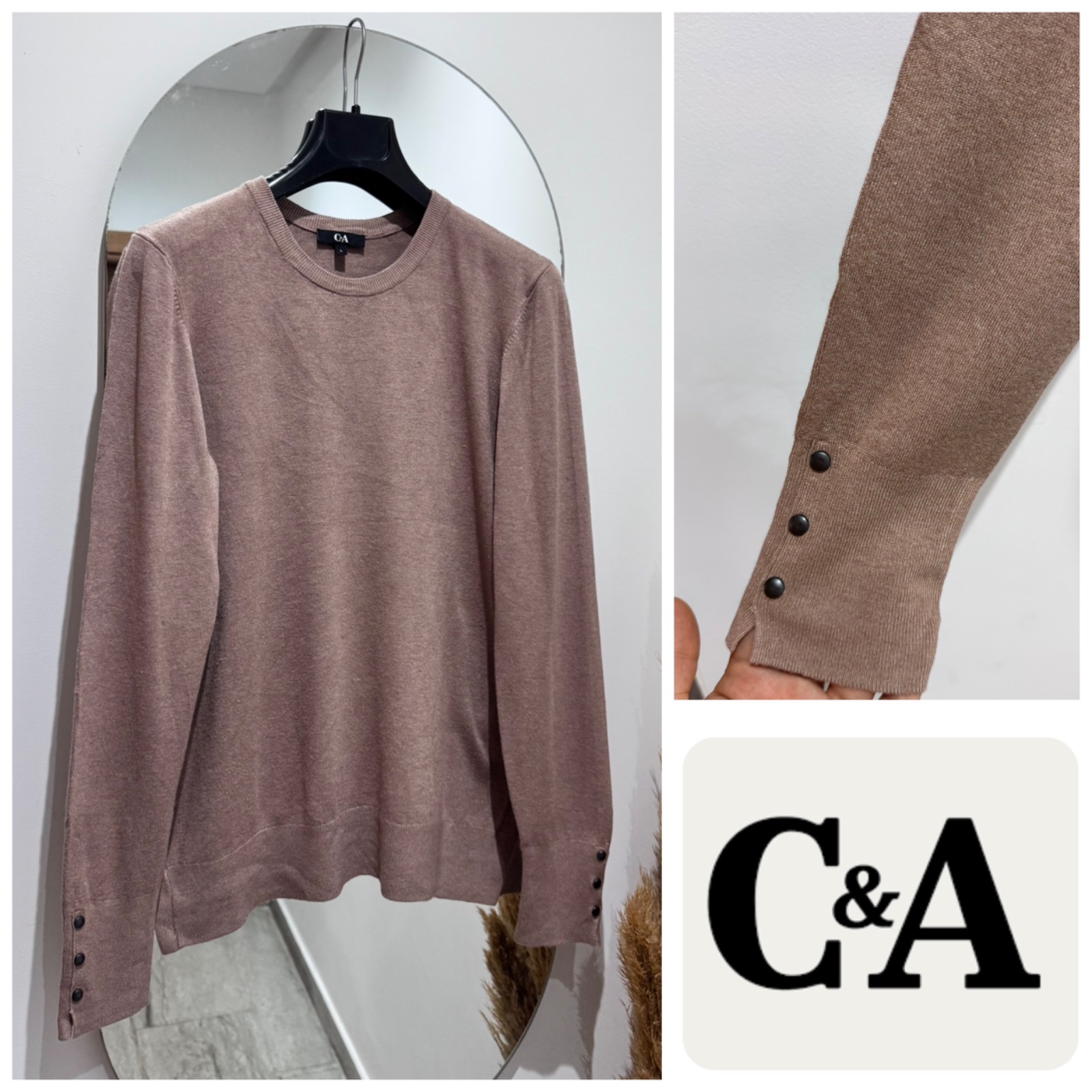 Pull avec das manches boutonnée 