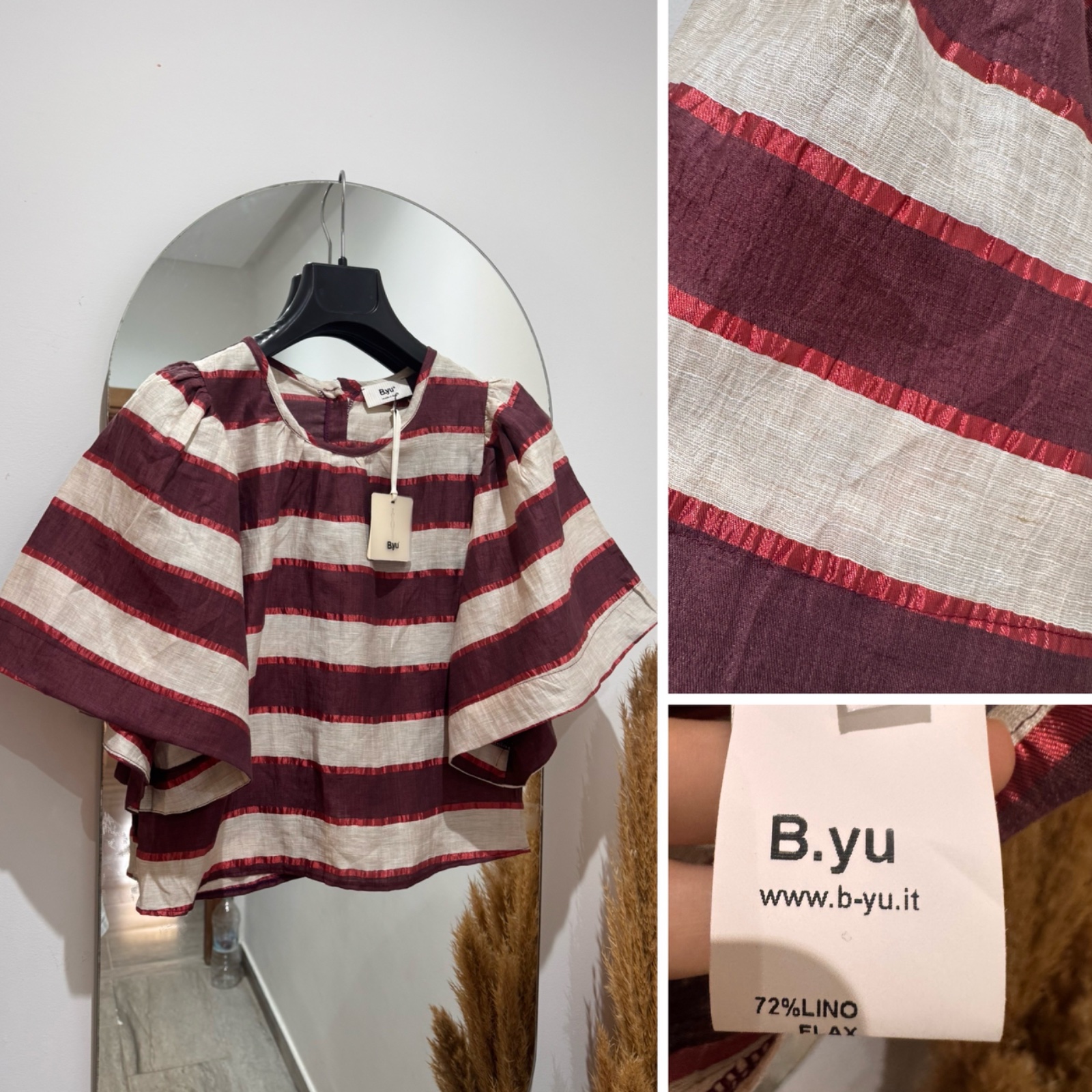 Blouse 100%lin B.yu