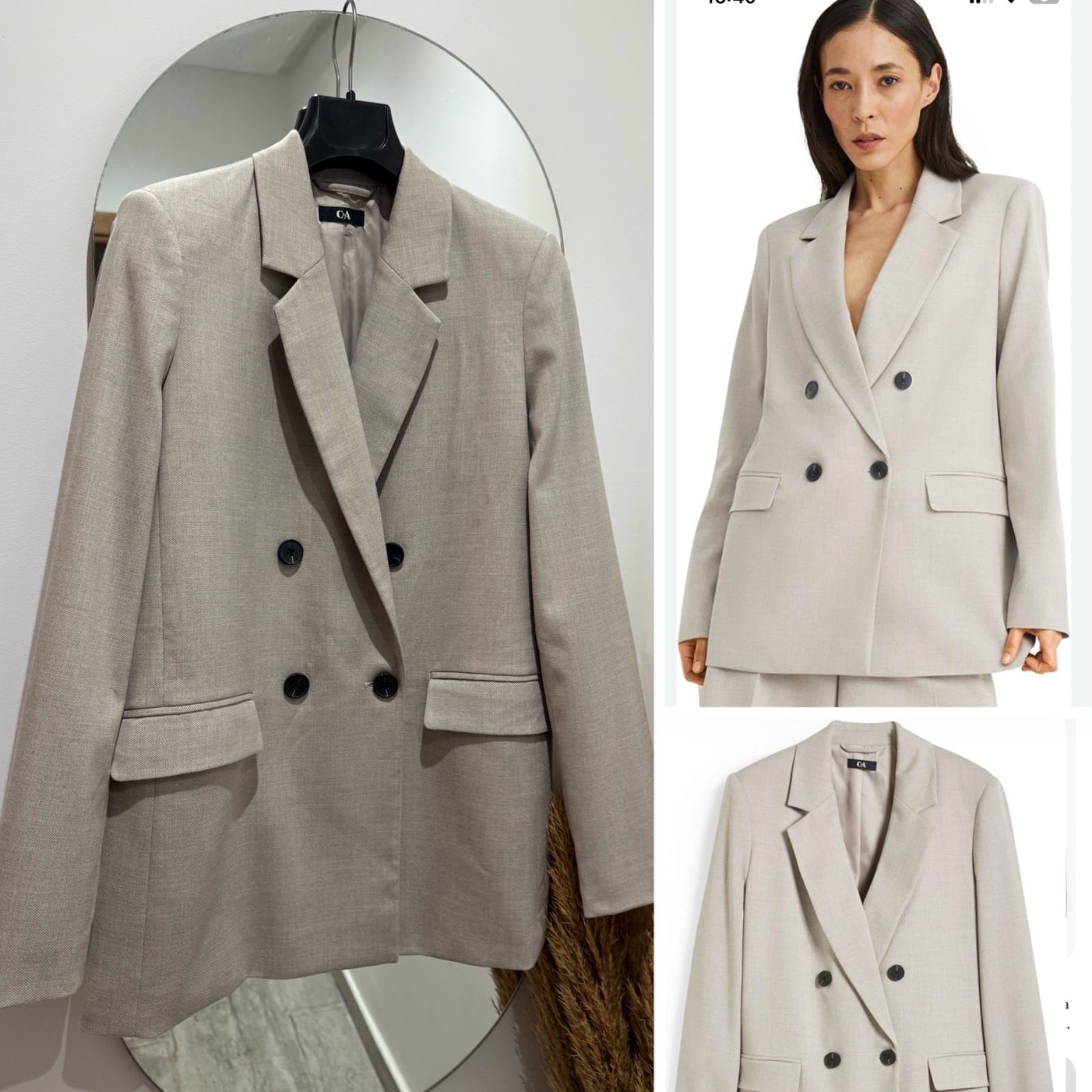 Blazer CA neuve coupe over size double boutonnage 