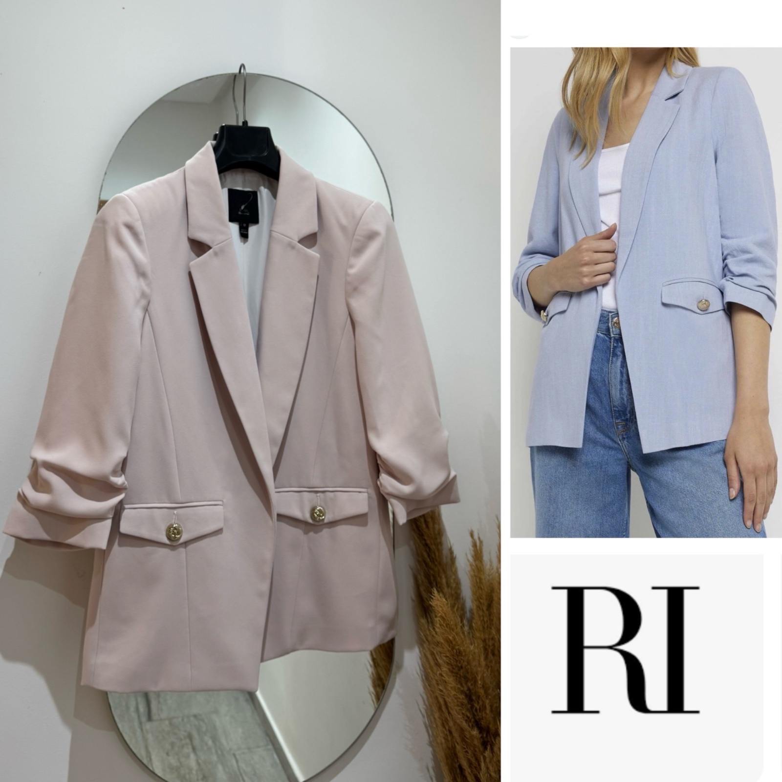 Blazer RIVER ISLAND rouse poudré 
