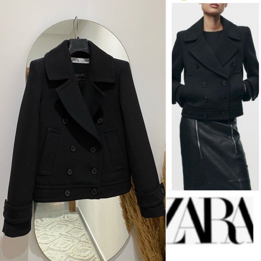Veste manteau ZARA avec laine tt neuve 