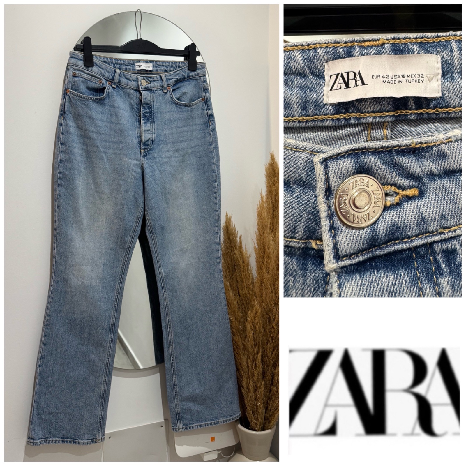 Jeans ZARA taille haute 