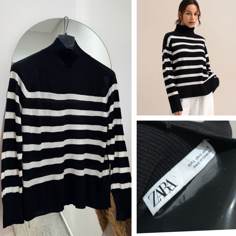 Zara pull over rayée 
