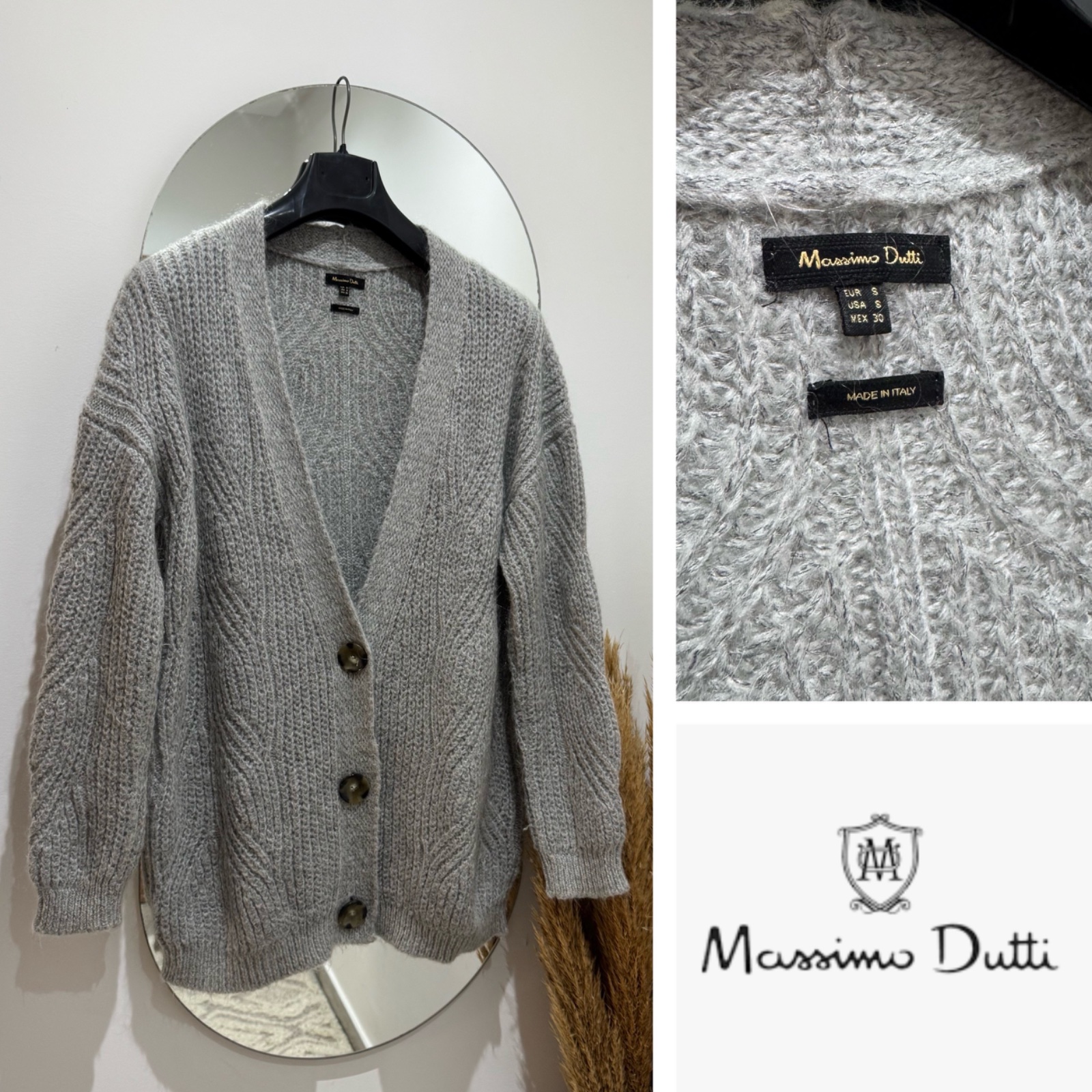Cardigan MASSIMO DUTTI avec laine over size 
