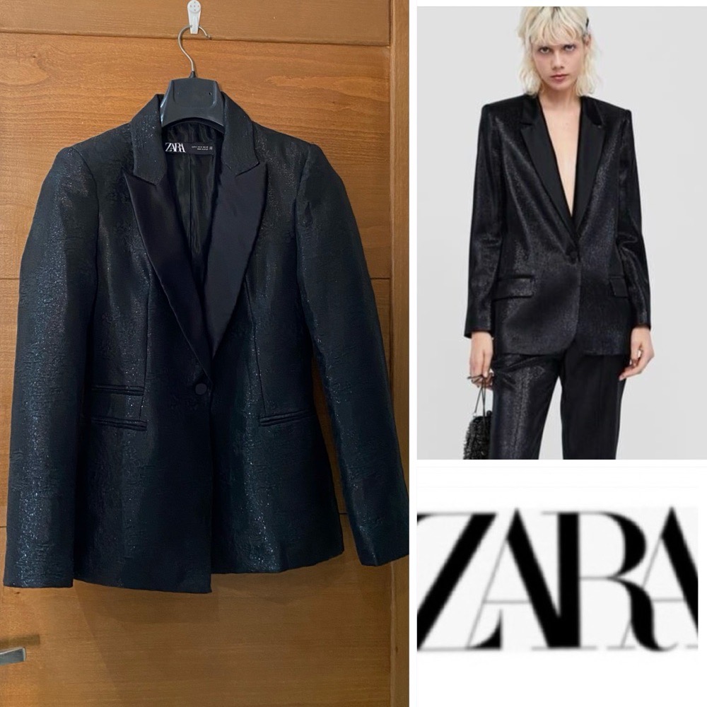 ZARA blazer festive collection trés calsse 