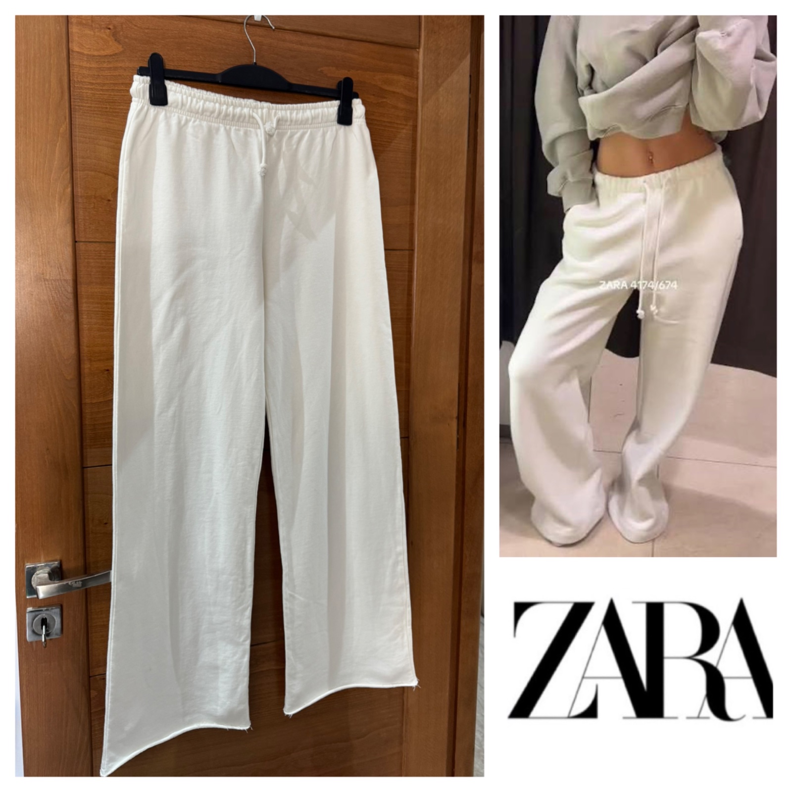 Pantalon jogger ZARA taille haute 