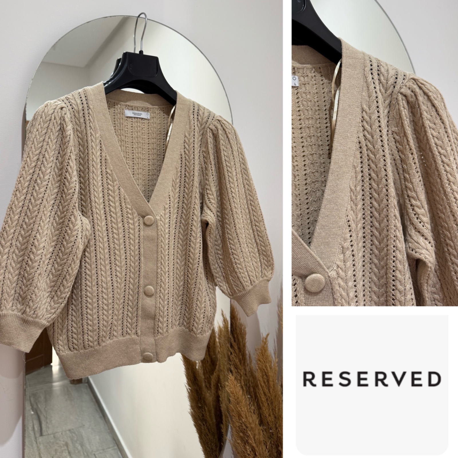 Cardigan Recerved manches bouffantes 