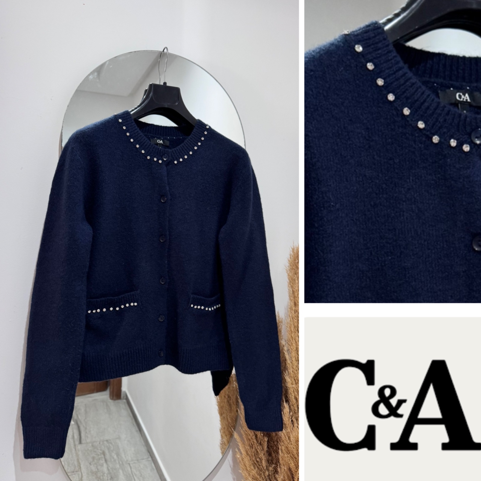 Cardigan avec des strass 