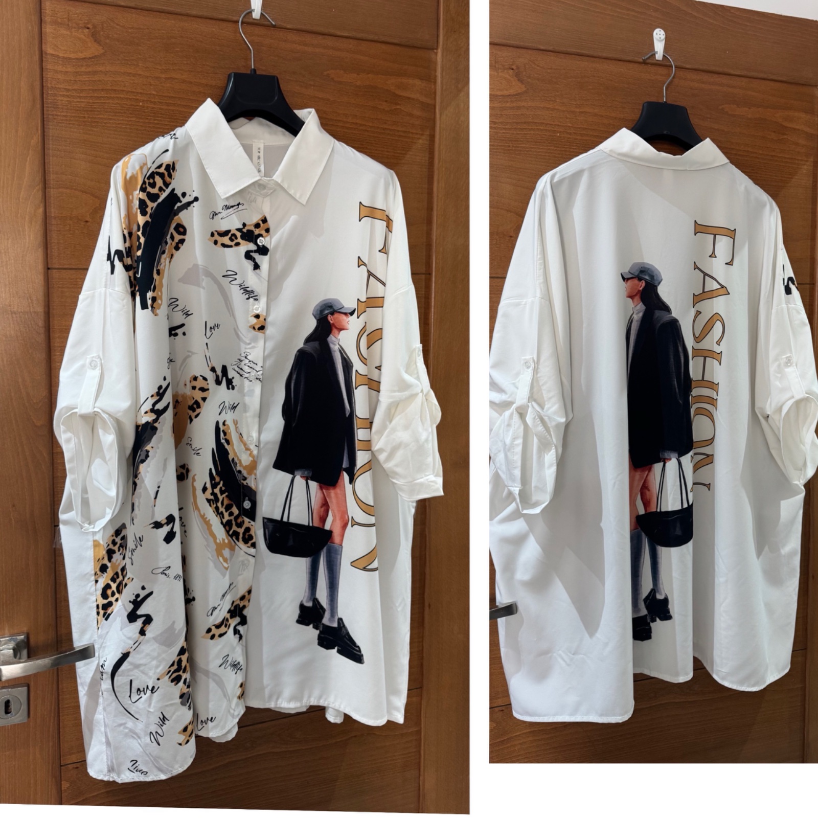 Chemise over size en viscose 