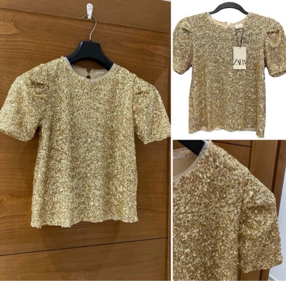 top ZARA light gold 