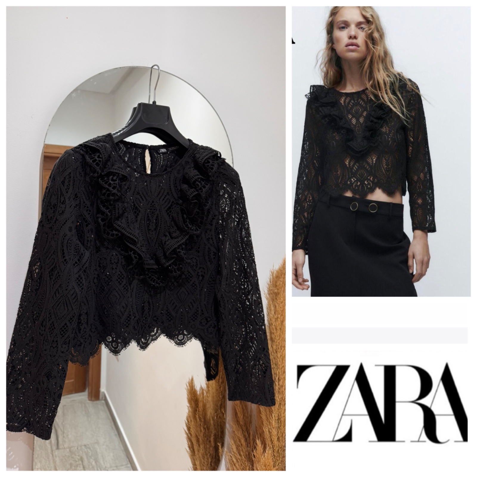 Blouse ZARA à volants 
