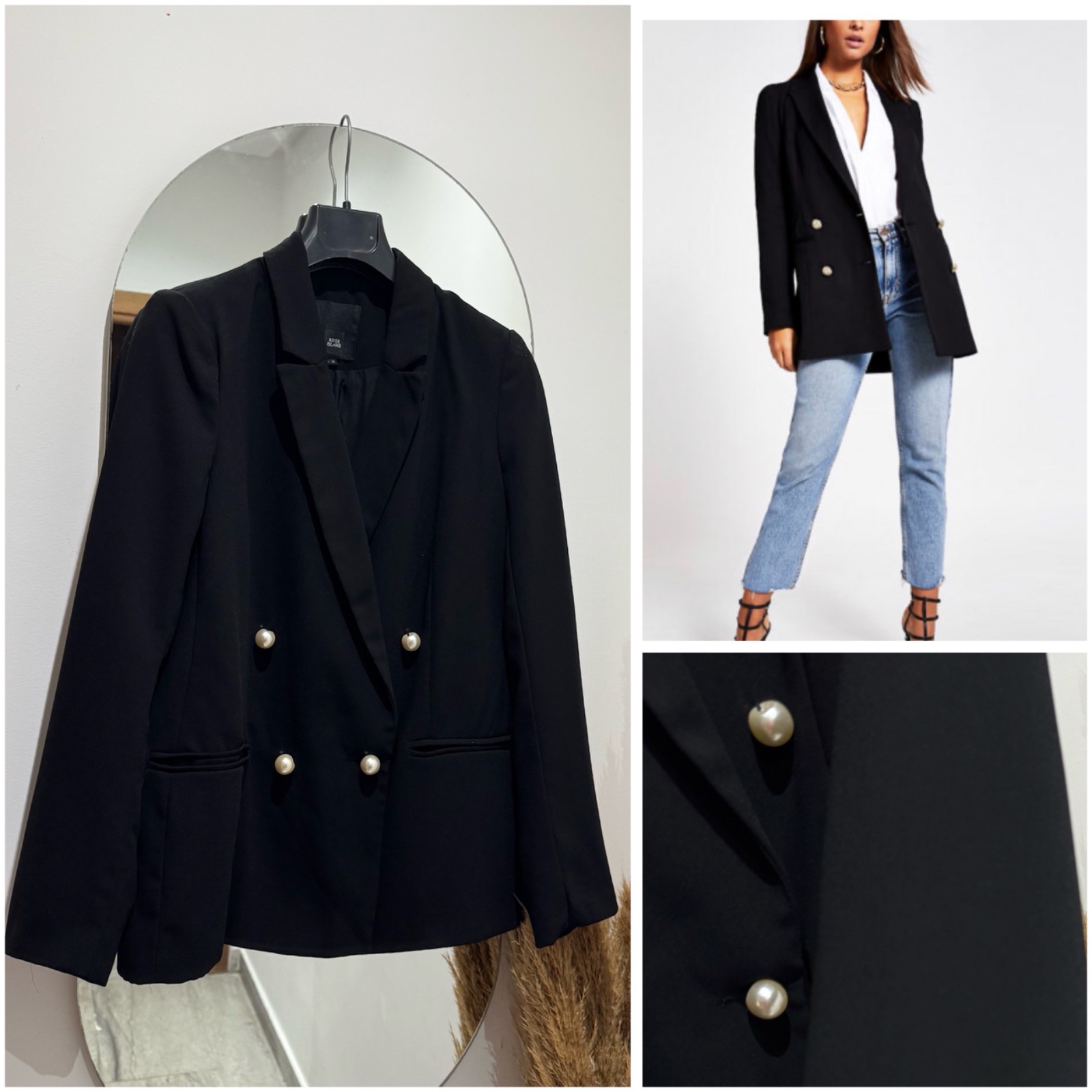 Blazer RIVER ISLAND boutonns en perles 