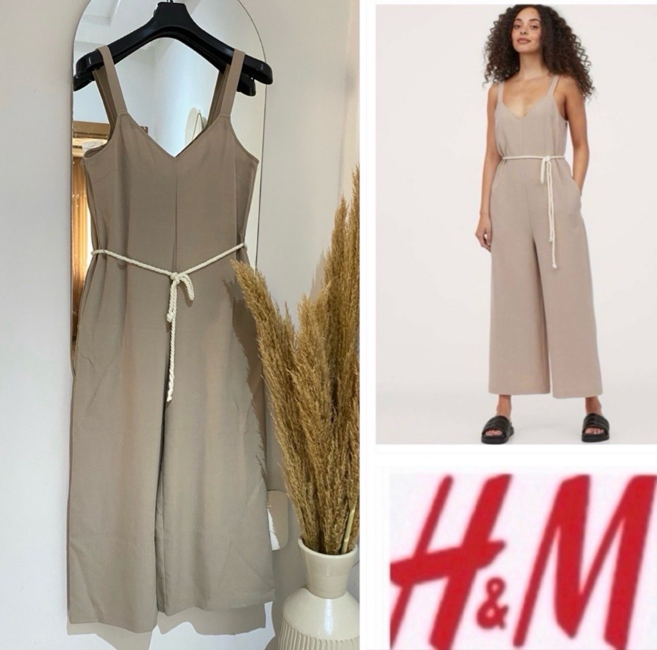  H&M jumpsuit à ceinture 