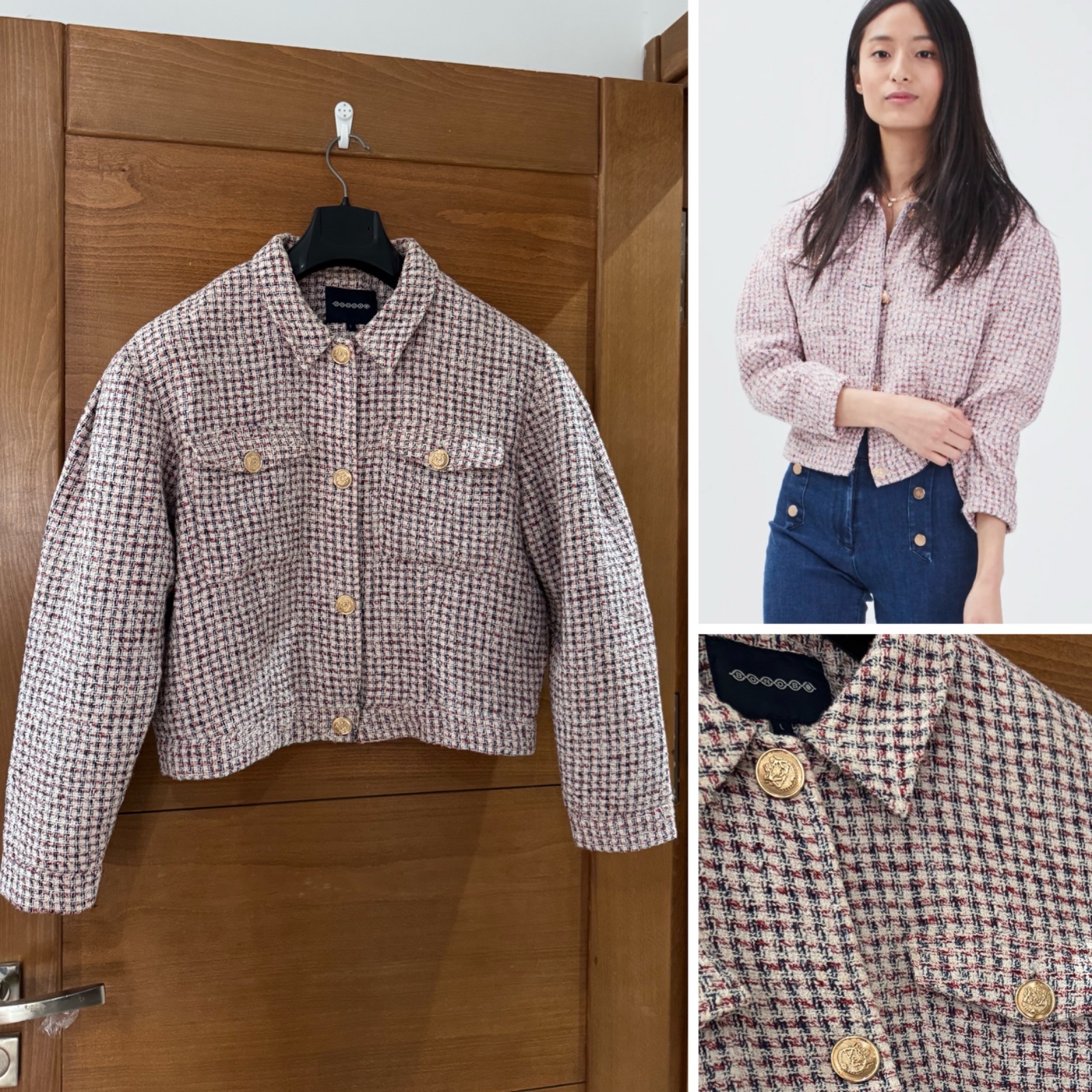 Veste bomber style manches boufffantes 