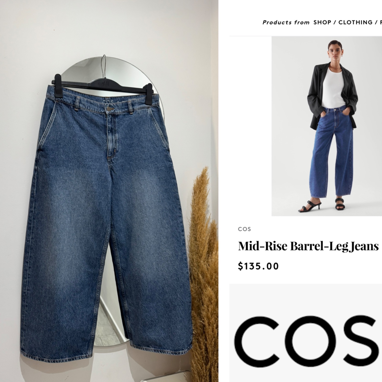 Jean COS Barrel wide leg
