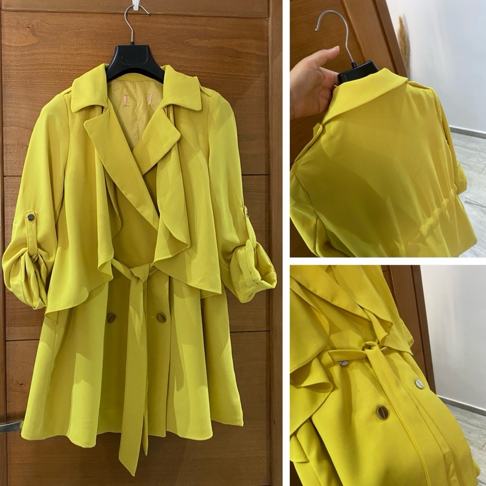 Tench fluide jaune citron 🍋 à ceinture 